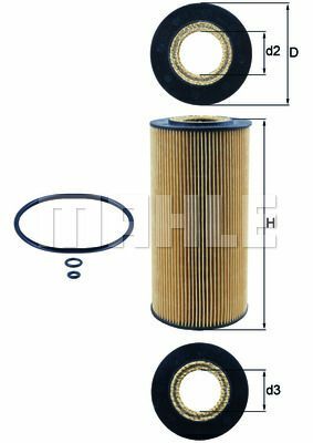 YAG FILTRESI MERCEDES OM606 W202 W210 W124 W638 B901 B904-MAHLE OX123.1D-A6021800009