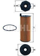 YAG FILTRESI RANGE ROVER 3 L322 3.6 06 12 RANGE ROVER SPORT I L320 3.6 D 06 13-MAHLE OX196.1D1-LR002338
