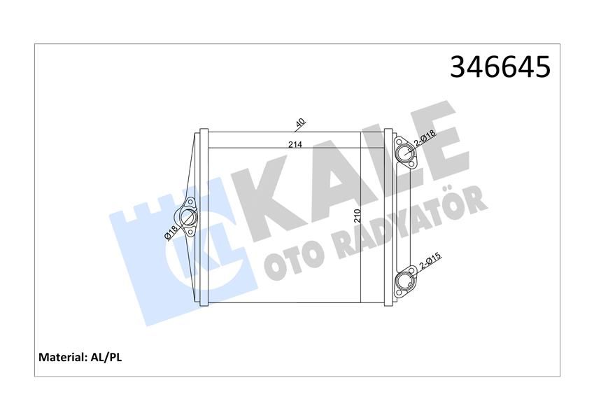 KALORIFER RADYATORU MERCEDES S-CLASS W126 85 91-KALE 346645-A0028355301