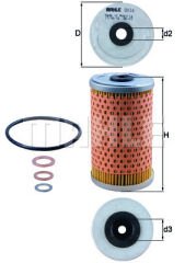 YAG FILTRESI MERCEDES M102 W201 W123 S123 C123 W460 W461 W463-MAHLE OX34D-A0001802409