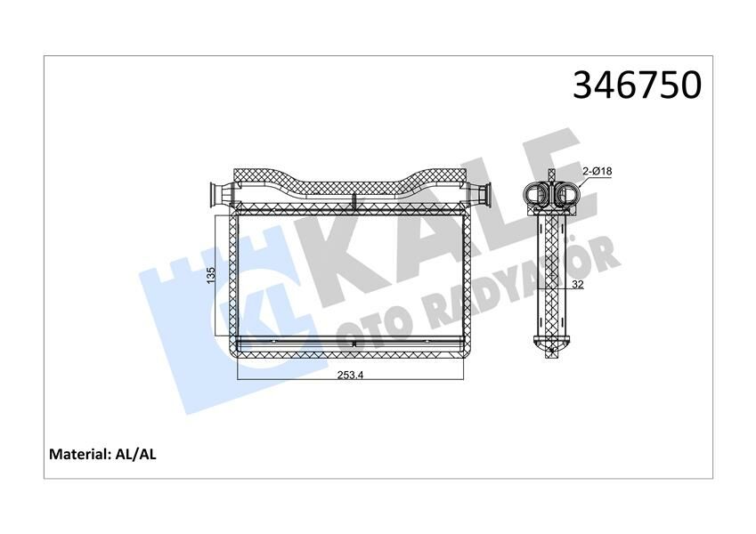 KALORIFER RADYATORU BMW N47 F10 F01 F07-KALE 346750-64119163330