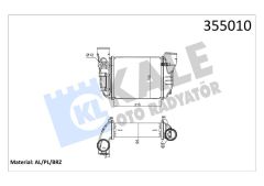 TURBO RADYATÖRÜ INTERCOOLER AUDI A4-EXEO 08-10 1.8T-KALE 355010-8E0145805L-8E0145805N