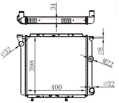 RADYATÖR EXP-R9-R11 360x370x18 ALÜMİNYUM-ORIS-7700765602-7700759196-7701406496