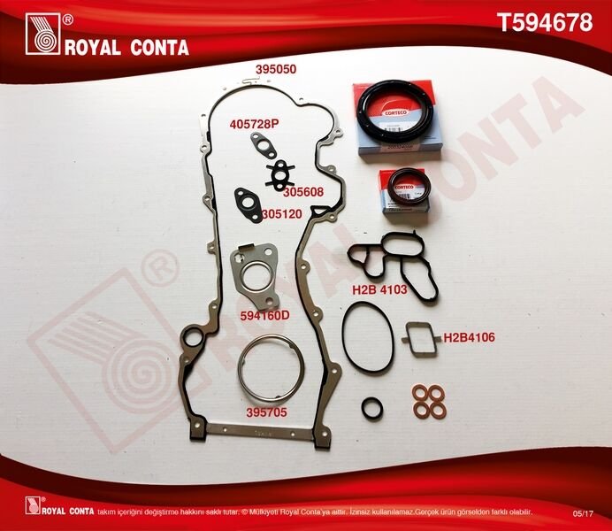 ALT TAKIM CONTASI CORTECO KEÇELİ DOBLO-PUNTO-500 1.3MTJ 10 199.A3/A9/B1/B4-223.A9-ROYAL T594678-71753763-6606040