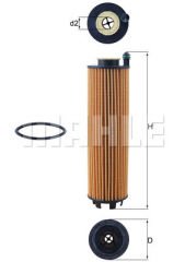 YAG FILTRESI MERCEDES M256 OM654 W177 W247 W205 C257 W213 W223 V167-MAHLE OX1301D-A2561840000
