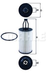 YAG FILTRESI MERCEDES M276 W204 W205 W212 W213 W221 W222 R172 R231-MAHLE OX814D-A2761800009
