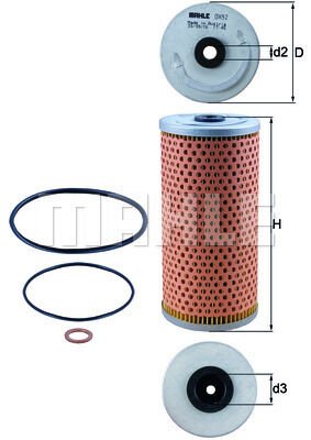 YAG FILTRESI MERCEDES M119 W124 W210 W140 C140 W124 R129-MAHLE OX92D-A1191800009