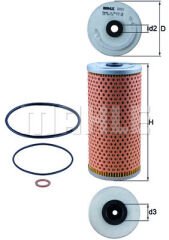 YAG FILTRESI MERCEDES M119 W124 W210 W140 C140 W124 R129-MAHLE OX92D-A1191800009