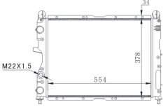 RADYATÖR TMPR 2.0 İ AC KLİMASIZ MEK 558x367x36 ALÜMİNYUM-ORIS-82440263-7635141-71735347