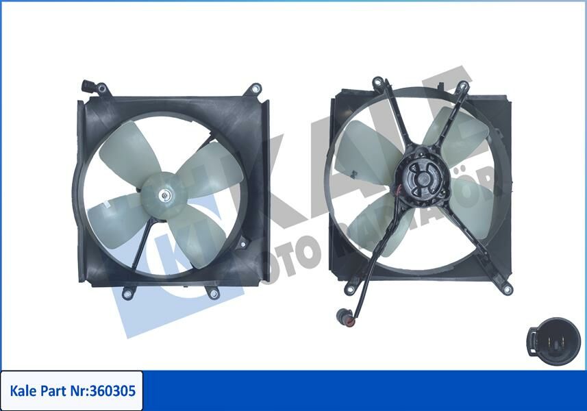 FAN GRUBU TOYOTA COROLLA E9 1.3 1.6 1.6i 1.6 4WD 87-95 - 12V-KALE-1636163020-1636364030-1671115240