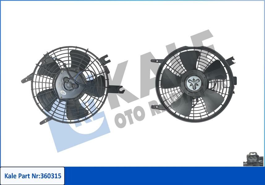 FAN GRUBU TOYOTA COROLLA E11 1.3 2.0D 97-01 - 12V-KALE-8859012210-8845310020-8845412130