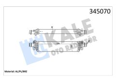 TURBO RADYATÖRÜ INTERCOOL MOKKA 12- 1.6 1.7 A-B-D16DTH-DTN-DTU-A17DTS-KALE 345070-95081734-1302264