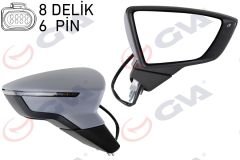 DIŞ DİKİZ AYNASI SAĞ IBIZA 17 ELEKTRİKLİ ISITMALI SENSÖRLÜ SİNYALLİ ASTARLI KONVEKS VM-369EHP-BSR-GVA 1061532-6F1857508F