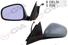 DIŞ DİKİZ AYNASI SOL GIULIETTA 10 ELEKTRİKLİ ISITMALI ASTARLI MAVİ CAM ASFERİK 5 FİŞ VM-6413EHPAL-GVA 1099751-156090463-156059789