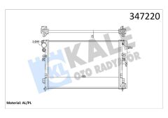 RADYATÖR SCUDO/P806 1.8i-2.0i 8V-2.0i 16V AL/MKNK-KALE 347220-1301.W2-1301.W4-1301.P2-1301.P3