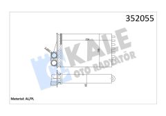KALORİFER RADYATÖRÜ KLİMALI-KLİMASIZ P207-1.4-1.4 16V-1.6HDI-1.6 16V 06-KALE-6448.P9