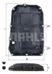 OTOMATIK SANZIMAN YAG KARTERI 9G-Tronic MERCEDES X290 W205 W213 W222 W223 C257 C292 W447 B907 B910-MAHLE HX196KIT-A7252703707