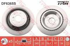 FREN DISKI ARKA 4-matic MERCEDES X166 W166 C292-TRW DF6365S-A1664230212