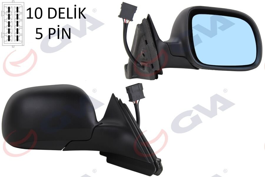 DIŞ DİKİZ AYNASI SAĞ A3 96-00 ELEKTRİKLİ ISITMALI MAVİ CAM KONVEKS VM-042R-GVA 1075968-8L1858532H-4B1857536C