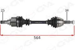 ÖN AKS KOMPLE SOL FORD FIESTA VI 1.0 ECOBOOST 14 B-MAX 14 1.6TI-GVA-D1B73B437CB-1768179