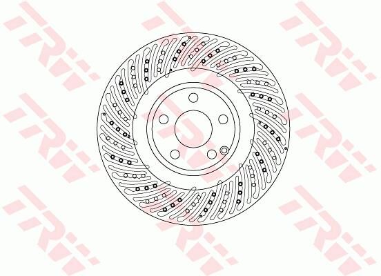 FREN DISKI ON MERCEDES W212 S212 R172-TRW DF6674S-A0004211612