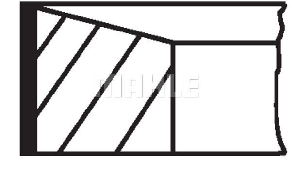SEGMAN STD 80.00mm MERCEDES OM622 OM626 W205 W447-MAHLE 021RS001190N0-A6260300024-120330817R