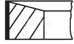 SEGMAN STD 80.00mm MERCEDES OM622 OM626 W205 W447-MAHLE 021RS001190N0-A6260300024-120330817R