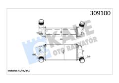 TURBO INTERCOOLER RADYATORU COURIER 14 FIESTA 13 B MAX 12 1.0 ECOBOOST-KALE 020CAC130-C1B19L440AB-FT766K775AA