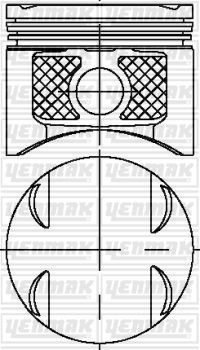 MOTOR PİSTON SEGMAN STD MGN II-CLIO II-CLIO III-MODUS-SCENIC II K4J 1.4 16V 79.50-YENMAK 31-04177-000-7701476394-7701474903-7701474904