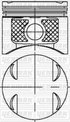 MOTOR PİSTON SEGMAN STD MGN II-CLIO II-CLIO III-MODUS-SCENIC II K4J 1.4 16V 79.50-YENMAK 31-04177-000-7701476394-7701474903-7701474904