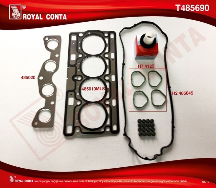 MOTOR TAKIM CONTA CLIO II 01 06 CLIO III 05 14 CLIO IV 12 SYMBOL II 08 14 LOGAN 04 SANDERO 08 1.2 16V D4F-ROYAL T485690-7701475822