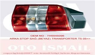 STOP SAĞ TRANSPORTER T5 11/03-11/09-MULTIVAN V 11/03-11/09 BEYAZ-HELLA 2SK008579141-7H5945096D-7H5945096H