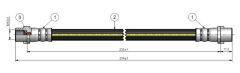 FREN HORTUMU ARKA MERCEDES SPRINTER B904 B905 . VW LT 28-46-CAVO C800064B-A9044280435-2D0611775A
