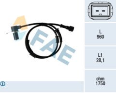 ON ABS SENSORU VOLVO S40 I 644 1.6 99 04 V40 645 95 04-FAE 78350-30854299