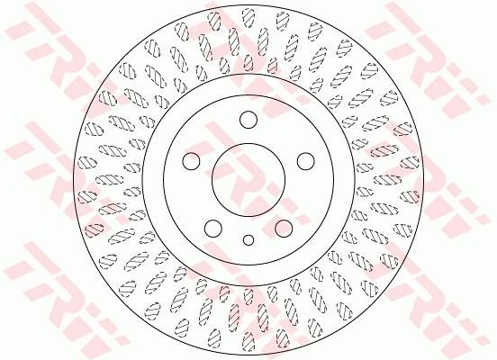 ON FREN DISKI FIAT 500L 12 284x22x44-TRW DF6522-51884303-51885408-51937217-51937218