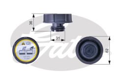 YEDEK SU DEPO KAPAGI FREELANDER 2 L359 R.R EVOQUE L538 L551 JAGUAR E-PACE X540 FORD B-MAX C-MAX FIESTA FOCUS GALAXY KUGA MONDEO VOLVO S40 S60 S80 S90 C70 C30-GATES RC240-DG938101AA-5193938-3M5H8100AD
