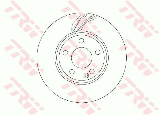FREN DISKI ON MERCEDES W176 W246 C117 X117 X156-TRW DF6591-A2464212412