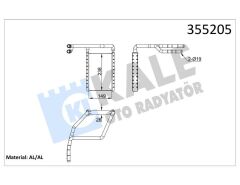 KALORİFER RADYATORU BRAZING FORD TOURNEO CUSTOM V362 12 TRANSIT V362 14-KALE 355205-1768439-2008790-BK2118B539AA