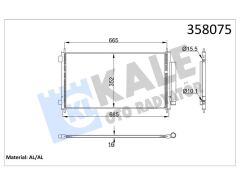 KONDENSER HONDA CR-V III 2.0 2.2 06- AL/AL-KALE-80110SWWG01-80110SWWG02-80110SWYG01
