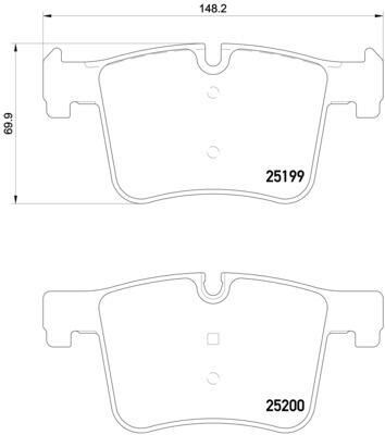 FREN BALATASI ÖN BMW F20 F30 F22 F32 F33 F34 F36 F25 F26-VALEO 670288-34114073936-34106859181-34116856193