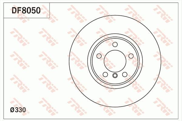 FREN DISKI ON BMW F30 F32 F34 F36 F22-TRW DF8050-34116792221
