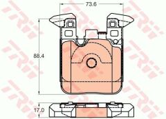 FREN BALATASI ARKA BMW F30 F20 F22 F87 F23 F32 F82 M SPOR-TRW GDB2028-34212284989-34218099354-34216855474