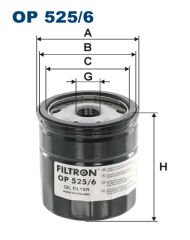 YAĞ FİLTRESİ VW TRANSPORTER T5-MULTIVAN V 2.0 09-FILTRON OP525.6-03L115561