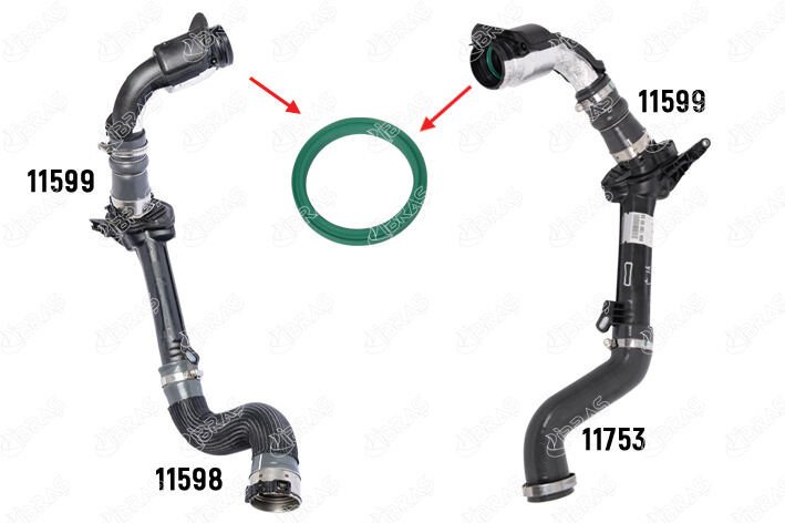 TURBO BORUSU CONTASI KANGOO-MEGANE III-FLUENCE 1.5 DCİ K9K-IBRAS 11484-8200687468