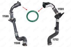 TURBO BORUSU CONTASI KANGOO-MEGANE III-FLUENCE 1.5 DCİ K9K-IBRAS 11484-8200687468
