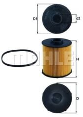 YAKIT FILTRESI MERCEDES OM611 OM612 OM613 W202 S202 C209 W210 S210 W220-MAHLE KX70D-A6110900051