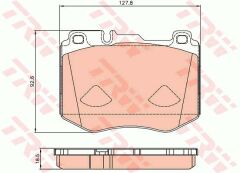 FREN BALATASI ON MERCEDES W205 S205 C205 A205 W213 S213 C238 A238-TRW GDB2081-A0084201820