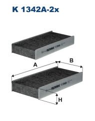 KABİN FİLTRESİ AIRMATIC CUK23005-FILTRON K1342A-2X-IF1257S