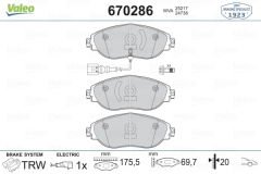 ÖN BALATA GOLF VII 5G1 12 PASSAT 362 3G5 10 14 CC 11 SHARAN 10 LEON 13 OCTAVIA 12-VALEO-7N0698151A-7N0698151C-3C0698151G