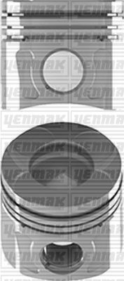 PISTON SEGMAN STD 69.60MM FIORINO 1.3 75HP JTD II 1.6 Euro5 -ASTRA J CORSA D 1.3 09-YENMAK 31-04198-000